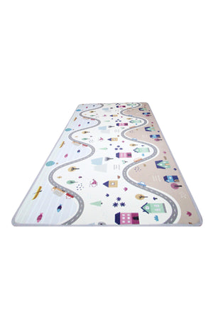 My First Foldable Activity Floor gym Play/Crawl Mat - COUNTRY VILLAGE