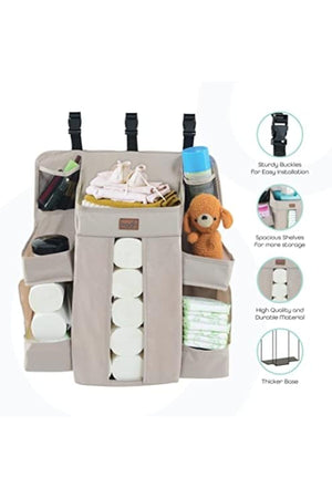 MOON Baby Crib Orgnizer- Beige