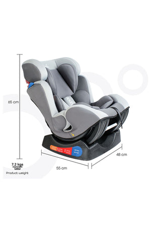 MOON Sumo Baby/Infant Car seat suitable from Birth to 6 Years-(Group (0,1,2) (0-25 Kg) Light Grey