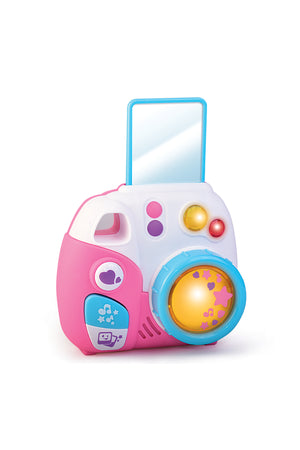 Little Learners My Fun Camera Pink - Light & Sound, Swirling Lens, Flashing Light, 12M+