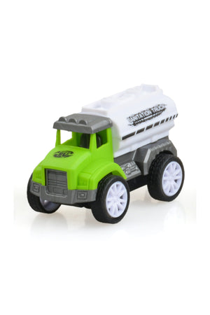 Kikibebe Friction Truck Set – 3 Pull-Back Farmer Vehicles – Green
