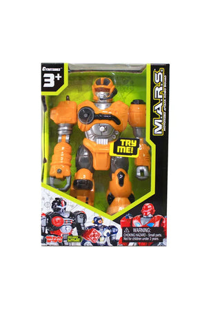Little Learners 7” (17cm) M.A.R.S.® (AST) - Motorized Walking Cyber-Bot Toy