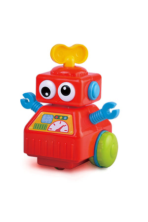 Little Learners Wind-Up Robo - 6 Inches Wind-Up Robot Toy, Fun Zigzag Walking Motion, 12M+