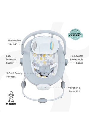 MOON Hopper Baby Bouncer - Grey
