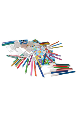 Sonic the Hedgehog Mega Art Set – 86x54 cm Case with 60 Felt Pens, 10 Pencil Crayons, 10 Wax Crayons, 6 Stamps, Ink Pad, Coloring Book, Notebook & 30 Stickers – Kids Creative Stationery Kit