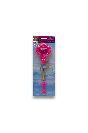 Disney Princess Magic Wand for Girls – Flashing Light Up Toy with Heart Top – Princess Dress Up Pretend Play Accessory-Pink