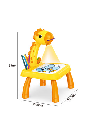 Kikibebe Projection Painting Machine With Music – Yellow
