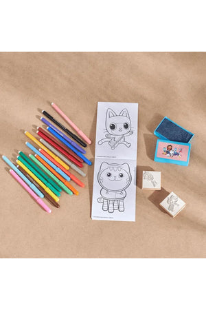 Peppa Pig Felt Tip Pen Set for Kids – 18 Colorful Felt Pens with 2 Stamps & Ink Pad – Creative Drawing & Coloring Set for Children