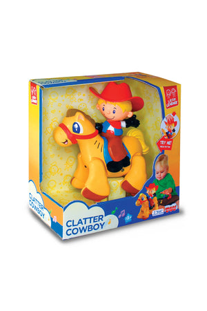 Little Learners Clatter Cowboy - Interactive Walking Cowboy Toy