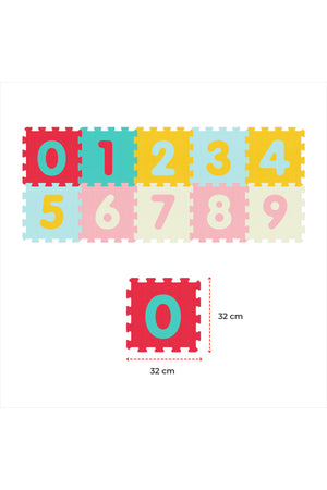 MOON Kids Puzzle Activity Floor Mat - 10PCS,NUMBER PUZZLE