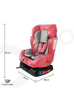 MOON Sumo Baby/Infant Car seat suitable from Birth to 6 Years-(Group (0,1,2) (0-25 Kg),Pink