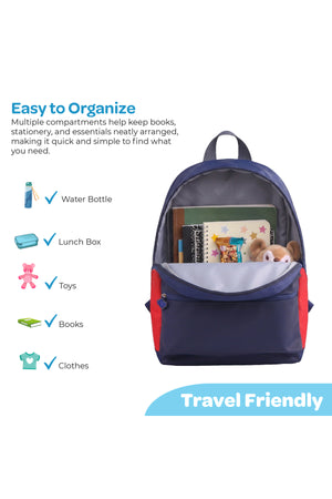 MOON Licensed Top Gun 3-in-1 Kids School Backpack Set - (17-Inch) Premium Kids School Bag with Lunch Bag & Pencil Case-Blue