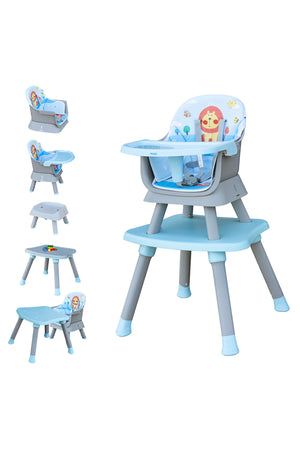 MOON 6 in 1 High Chair - Blue