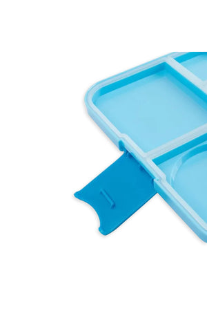Cocobee Dino Bento Lunch Box With Food Jar, 4 Compartments, Leakproof & Odour-Free, Bpa-Free, 1.67L, Microwave Safe – Blue (3 Years+)
