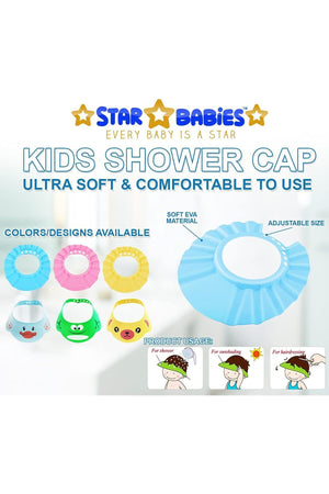 Star Babies Kids Shower Cap - Blue