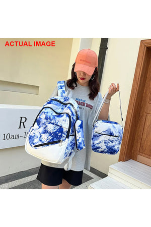 Star Babies - Backpack With Lunch Box Bag & Pencil Case 3pc Set - Blue