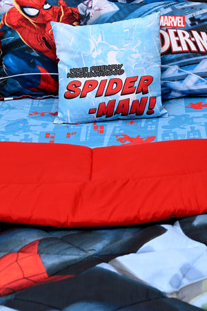 Spiderman 5-In-1 Bnb Comforter Bedding Set – Brushed Microfiber & Polyester Shell – Red