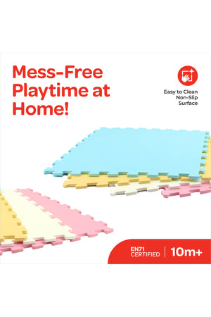 MOON Kids Puzzle Activity Floor Mat - 4PCS ,PLAIN PUZZLE