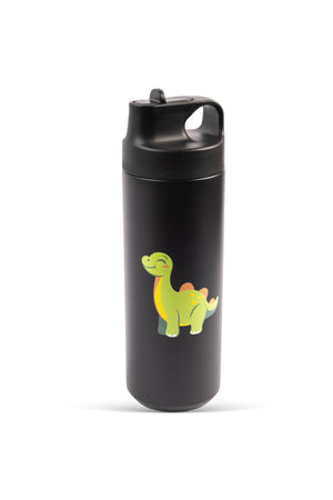 Cocobee 550Ml Black Stainless Steel Vacuum Flask – Leakproof, Odour-Free, Food Grade, For Kids 3+(Black)
