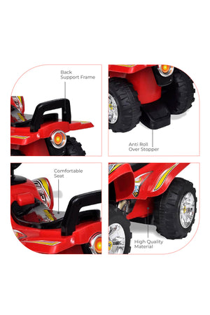 MOON Blaze Quad Bike for Kids - ATV Design for 12 Months+ boys/Girls - Red