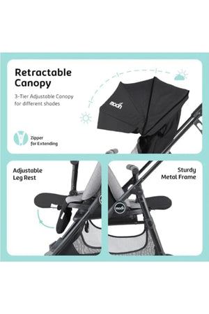 MOON Revo 360 stroller,Black