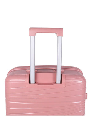 W.O.K 3-Piece Hard Shell Luggage Set – 20", 24", 28" Spinner Trolleys With Number Lock – Rose Gold