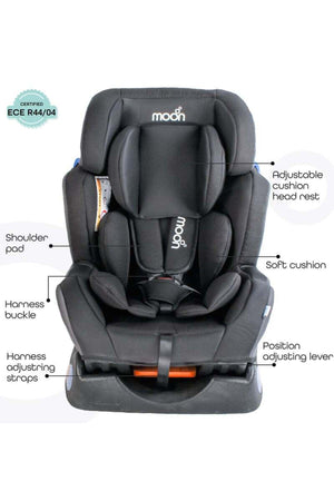 MOON Rover -Baby/Infant Car seat Group:(0+,1,2,3) (0-12 years) 360° Rotate - Black
