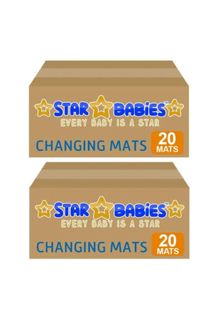 Star Babies - Disposable Changing mats (45x60cm) Large, Pack of 125 - Pink