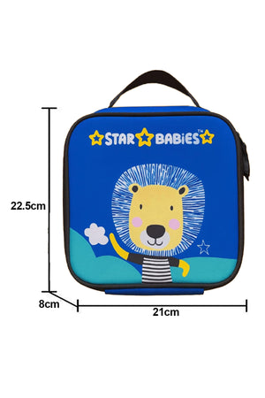 Star Babies - Star Babies Brave Lion Bento Lunch Box with 4 Compartments, BPA Free, Leak-Proof with insulated Lunch Bag