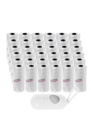 Star Babies - Disposable Scented Nappy Bag With Dispenser - White - Pack of 36 - 540pcs