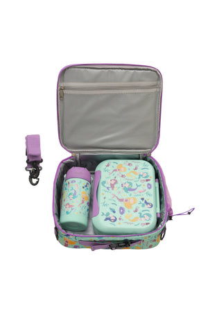 MOON Marmita Kids Lunch Box Set with Insulated Bottle & Bag – Leakproof, BPA-Free, Microwave & Dishwasher Safe -Mermaid