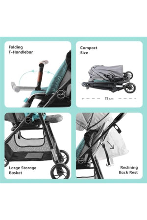 MOON Revo 360 stroller,Grey