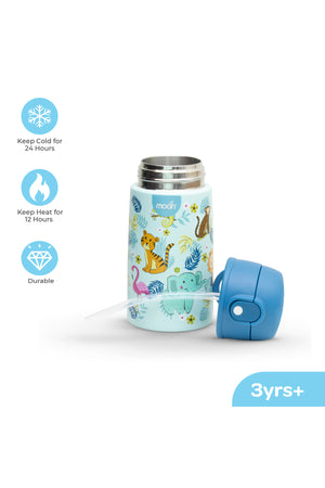 MOON Kids Insulated Water Bottle – BPA Free,Leak Proof Sipper for Toddlers – Eco-Friendly – Stays Cold or Warm for Hours -Animal