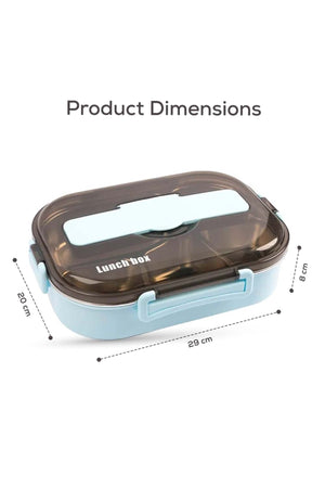 Cocobee Kids Oval Lunch Box | Non-Toxic, Food-Grade, Design – Blue