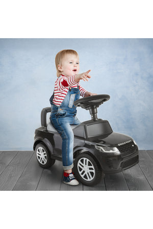 MOON Licenesed Land Rover Ride -On Sports Car for Kids 12–36 Months – Push Car, Foot-to-Floor Ride On-Black