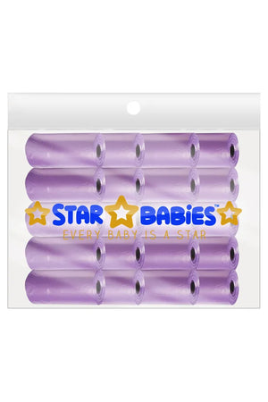 Star Babies - Scented Nappy Bag Pack of 20/300 Bags - Lavender