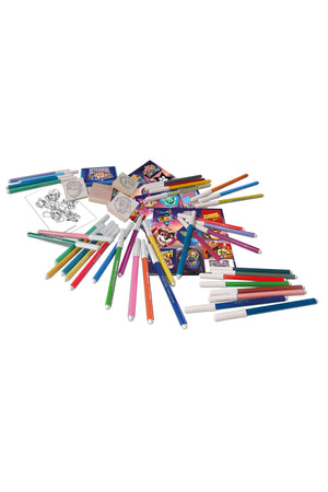 Multiprint Paw Patrol Movie 60-Piece Felt-Tip Pen Set – Includes 60 Felt Pens, 10 Pencil Crayons, 10 Wax Crayons, 6 Stamps, Ink Pad, Coloring Book, Notebook & 30 Stickers – 100% Made in Italy