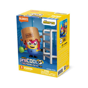 Blokees PreCOOL Minions Bob The Fruit Keeper Model Kit – Buildable Collectible Action Figure Playset with Fresh Fruit Barrel Accessories, STEM Construction Toy for Kids 4+