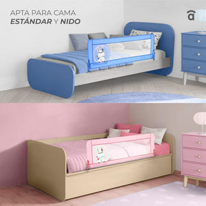 Asalvo Safety Bed Rail for Children 150 cm. 2 in 1 Owl – Folding with Adjustable Strap