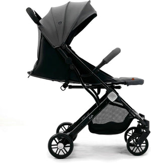 Asalvo Kubic 2 Travel Stroller Grey, Lightweight, One-Hand Fold, 0-4Y