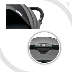 Asalvo Kubic 2 Travel Stroller Grey, Lightweight, One-Hand Fold, 0-4Y