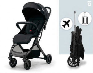 Asalvo Kubic 2 Travel Stroller Black, Lightweight, One-Hand Fold, 0-4Y