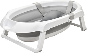 Asalvo Luigi Foldable Baby Bath for Newborn, White/Gray - 0-12 months up to 15 kg.