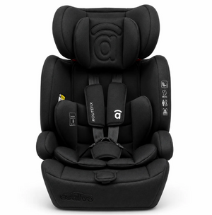 Asalvo Route Fix Convertible Car Seat, Group 1/2/3 (9-36kg), Isofix + Top Tether, Black