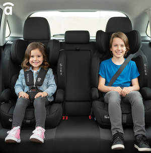 Asalvo Route Fix Convertible Car Seat, Group 1/2/3 (9-36kg), Isofix + Top Tether, Black
