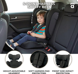 Asalvo Neocare i-Size Convertible Car Seat ECE R129 - Black (0-12 years) Multi-Stage Protection