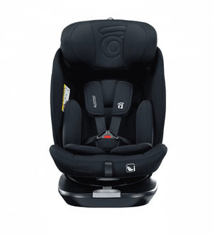 Asalvo Austen 360° Rotating Car Seat 3 Black, i-Size, ISOFIX and Top Tether, Black - 0-12 years