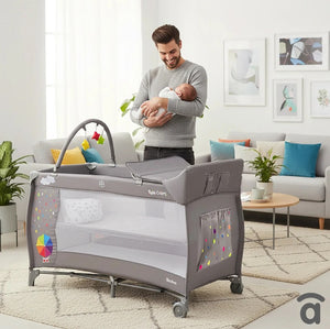 Asalvo Completa Travel Crib Umbrella, 3-in-1, Cradle, Playard & Changing Table - 0-months to 15 kg.