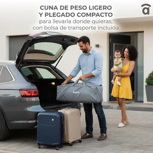 Asalvo Completa Travel Crib Tree, 3-in-1, Cradle, Playard & Changing Table - 0-months to 15 kg.