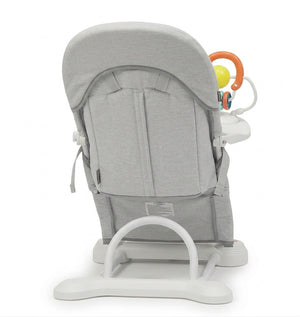 Asalvo Baby Bouncer Hawaii Grey, Ligthweight, Compact Fold with Toys - 0-6 months